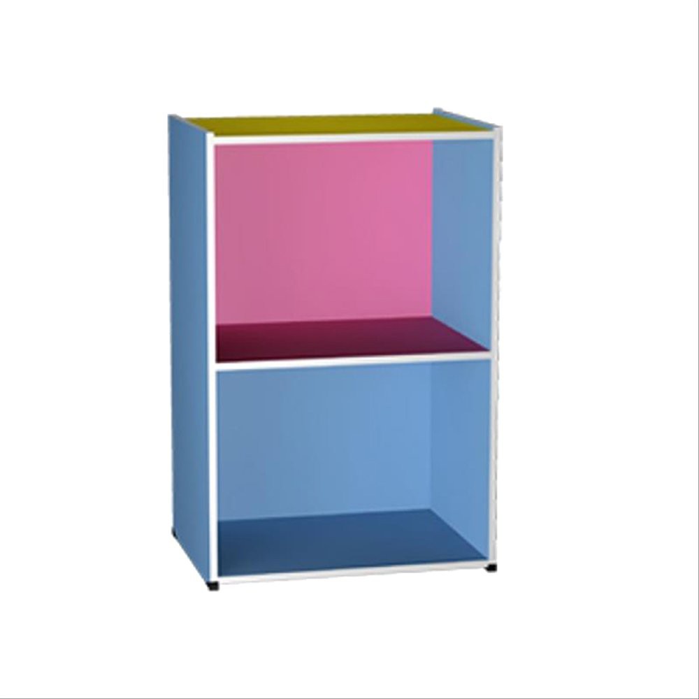 rak buku susun 2 lemari partikel kayu tanpa pintu susun 2 Termurah