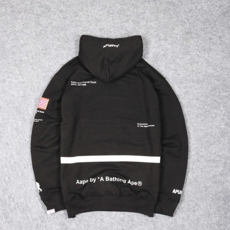 SWEATER HOODIE AAPE BATHING NASA APUNVS FULLTAG PREMIUM QUALITY