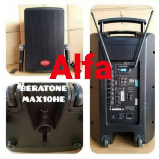 Speaker Portable Meeting Wireless Baretone Max 10HE 10 Inch