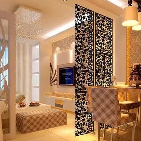 Sekat Ruangan Minimalis Hiasan Rumah Minimalis Pembatas Ruangan 4 Pcs - Merah