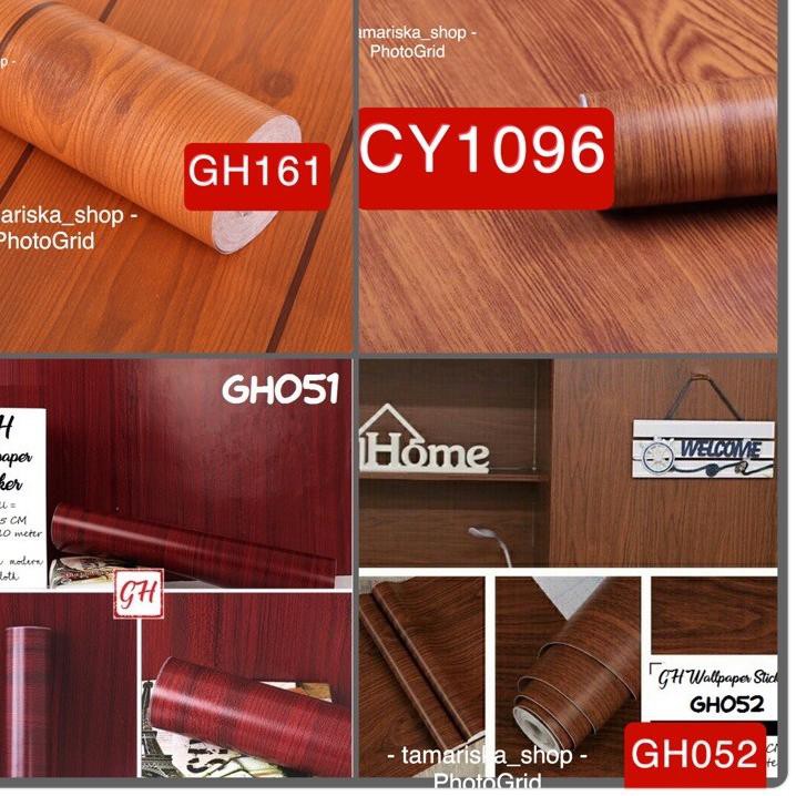 

[Gift] Sticker kayu coklat klasik PROMO / stiker murah / 10meter