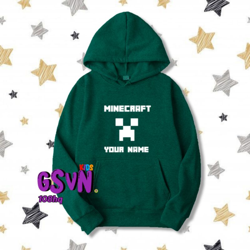 Jaket Anak - Hoodie Baju Sweater Minecraftt Game Terbaru Murah Keren Trend Kids Sweter Mine Craft Ma