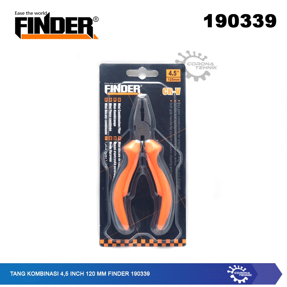 Finder 190339  - Tang Kombinasi 4,5 Inch 120 mm
