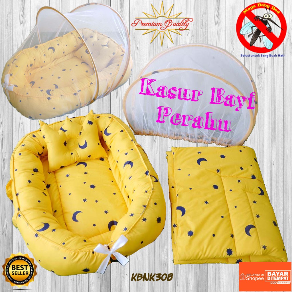 Kasur Kelambu Bayi Motif Perahu Kasur Bayi Nest Perahu Set Kelambu