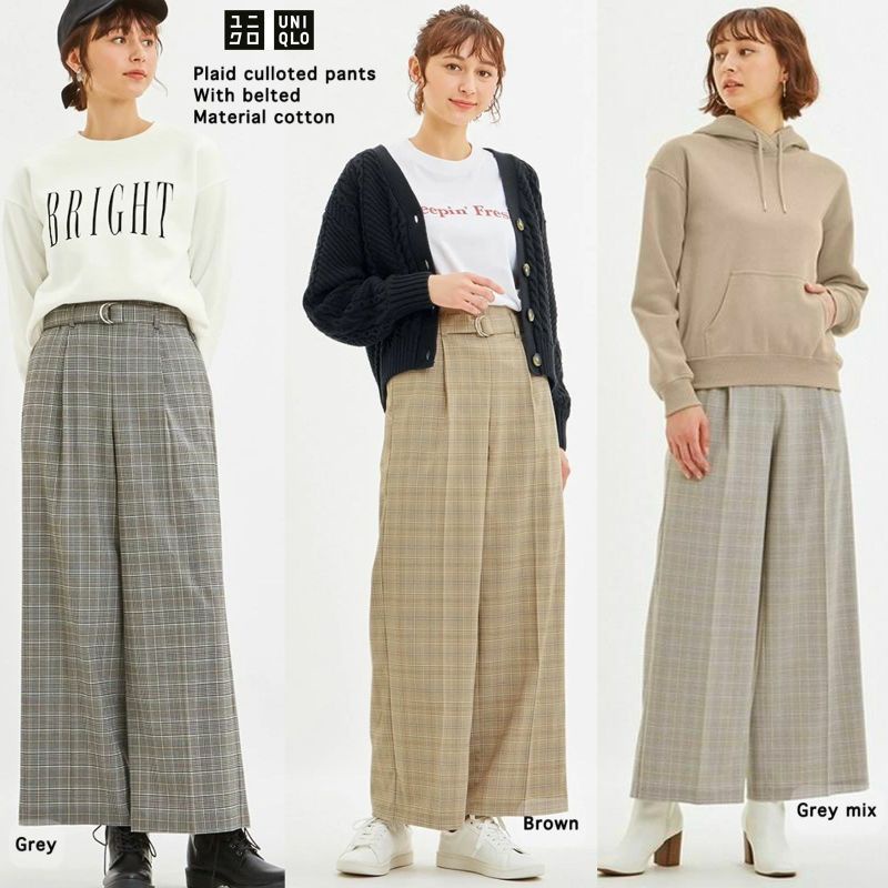 UNQ by GU Wide leg belted cullotes