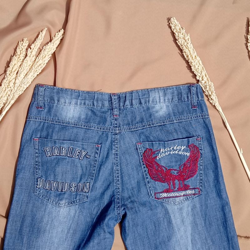 PRELOVED// HARLEY DAVIDSON SEMI JEANS