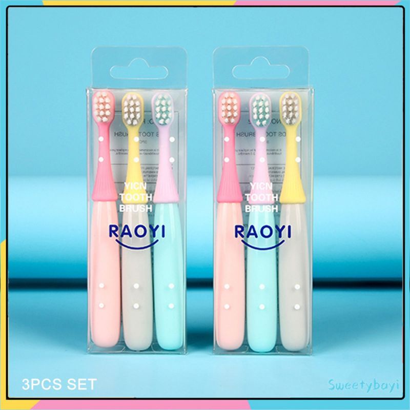 [Isi 3pcs] Sikat Gigi Anak Bayi Kids Toothbrush Set 2-6 Tahun