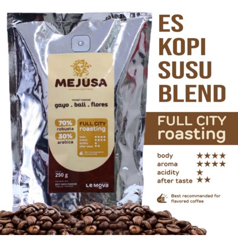 

BIJI KOPI MEJUSA / ES KOPI SUSU / LEMOVA / rattubeverage 250 GRM