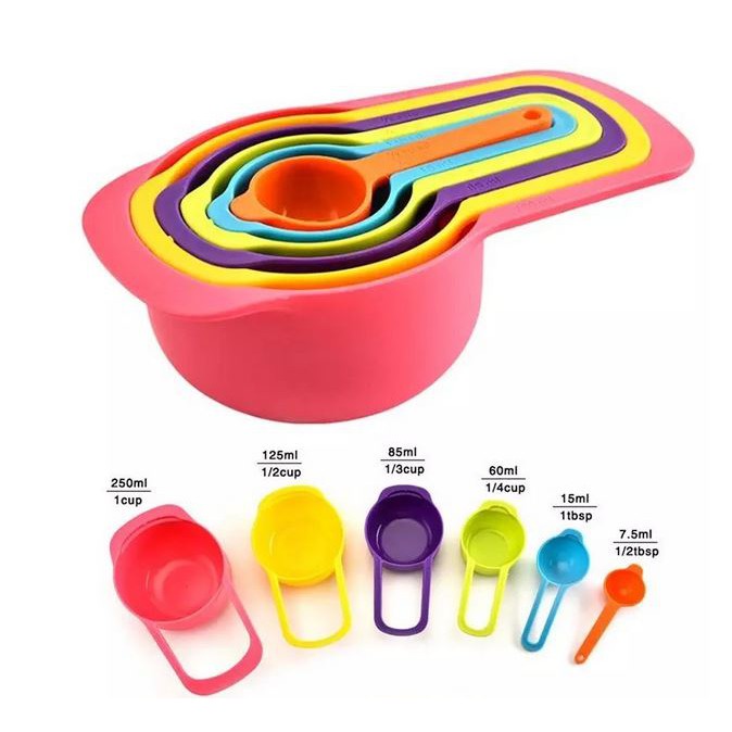 Sendok Takar Serbaguna 6 In 1 Measuring spoons Cup Sendok Takar