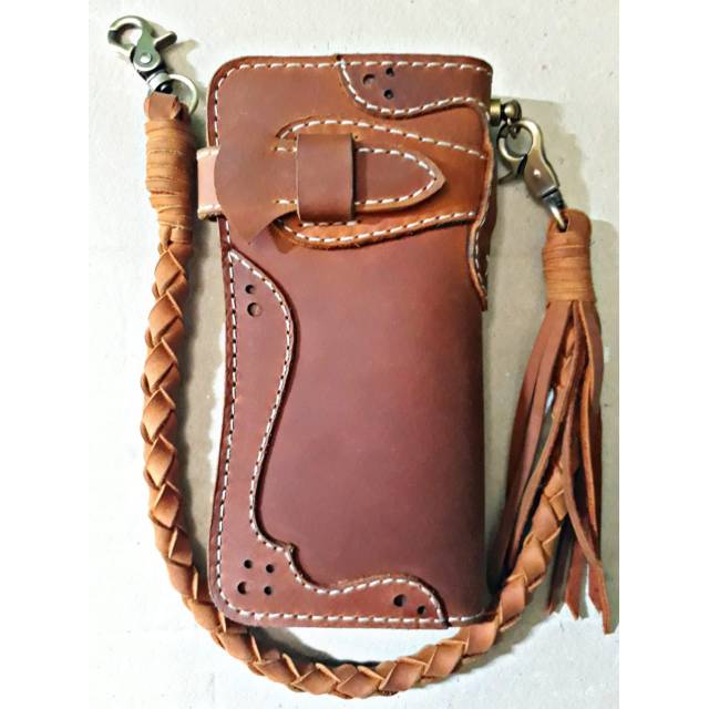 Dompet kulit asli / dompet kulit bikers / dompet kulit pria / dompet pria material kulit asli