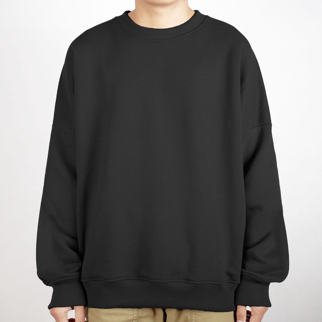 Crewneck Boxy Oversized Black