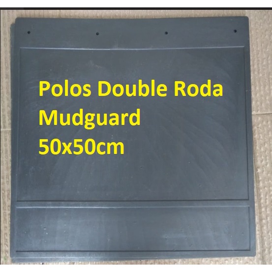 Karpet Lumpur Roda Truk Canter Rino Druto Isuzu nkr71 hitam Polos dan hitam Hati hati  Universal 50 x 50 cm Mudguard VVC cocok untuk Truk double roda dobel roda harga satu pasang 2pcs