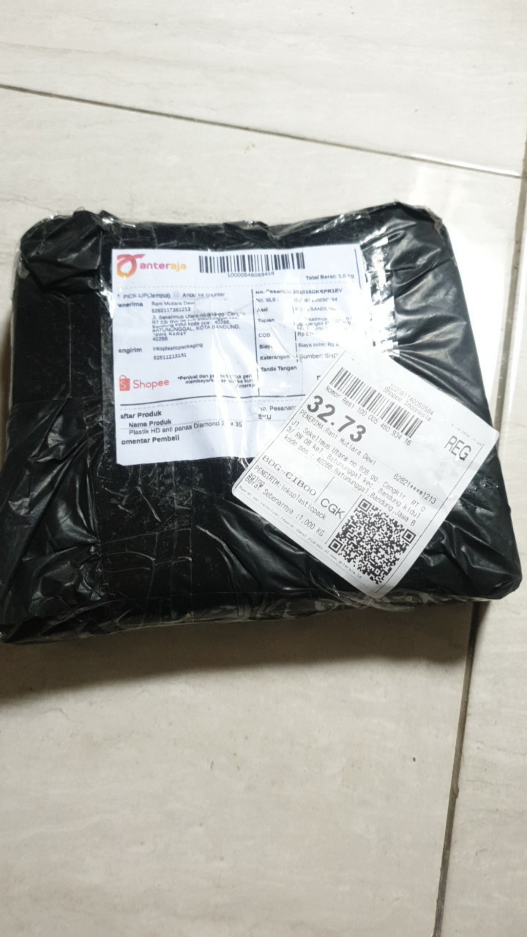 Plastik Hd Anti Panas Diamond 20 X 35