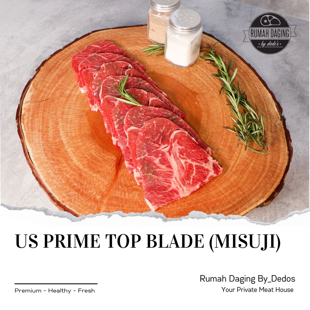 

US TOP BLADE 250gr | MISUJI | DAGING SHABU GRILL CUT