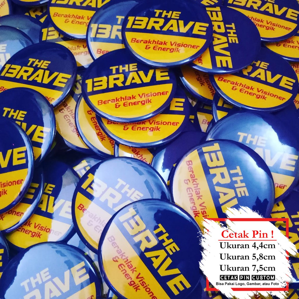 

Cetak Pin Custom Ukuran 4,4cm Peniti
