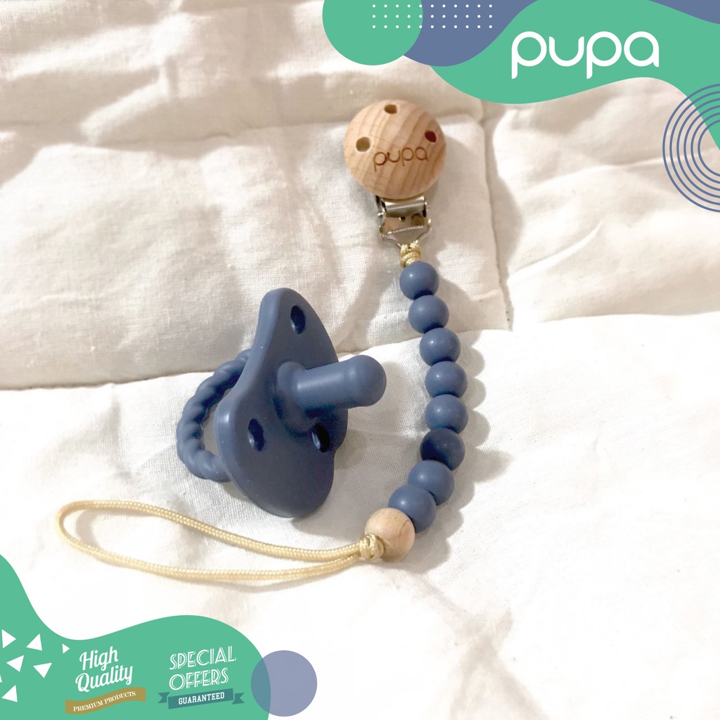 Empeng Bayi / Dot Bayi Silikon + Teether Gelang Silicone Pacifier Baby PUPA