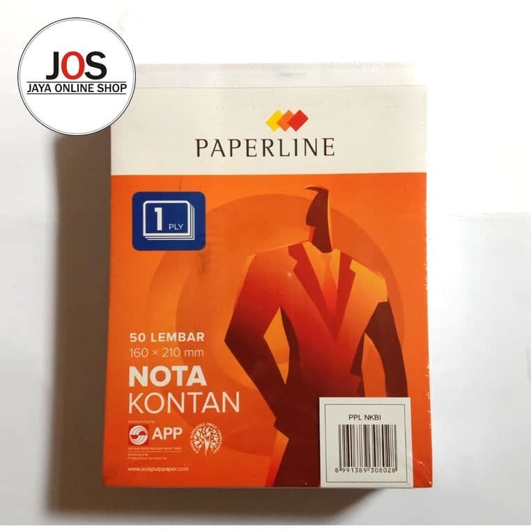 

Nota Kontan Besar 160 x 210 mm Rangkap 1 - Paperline ( 1 Pak isi 10 pcs) Detail :