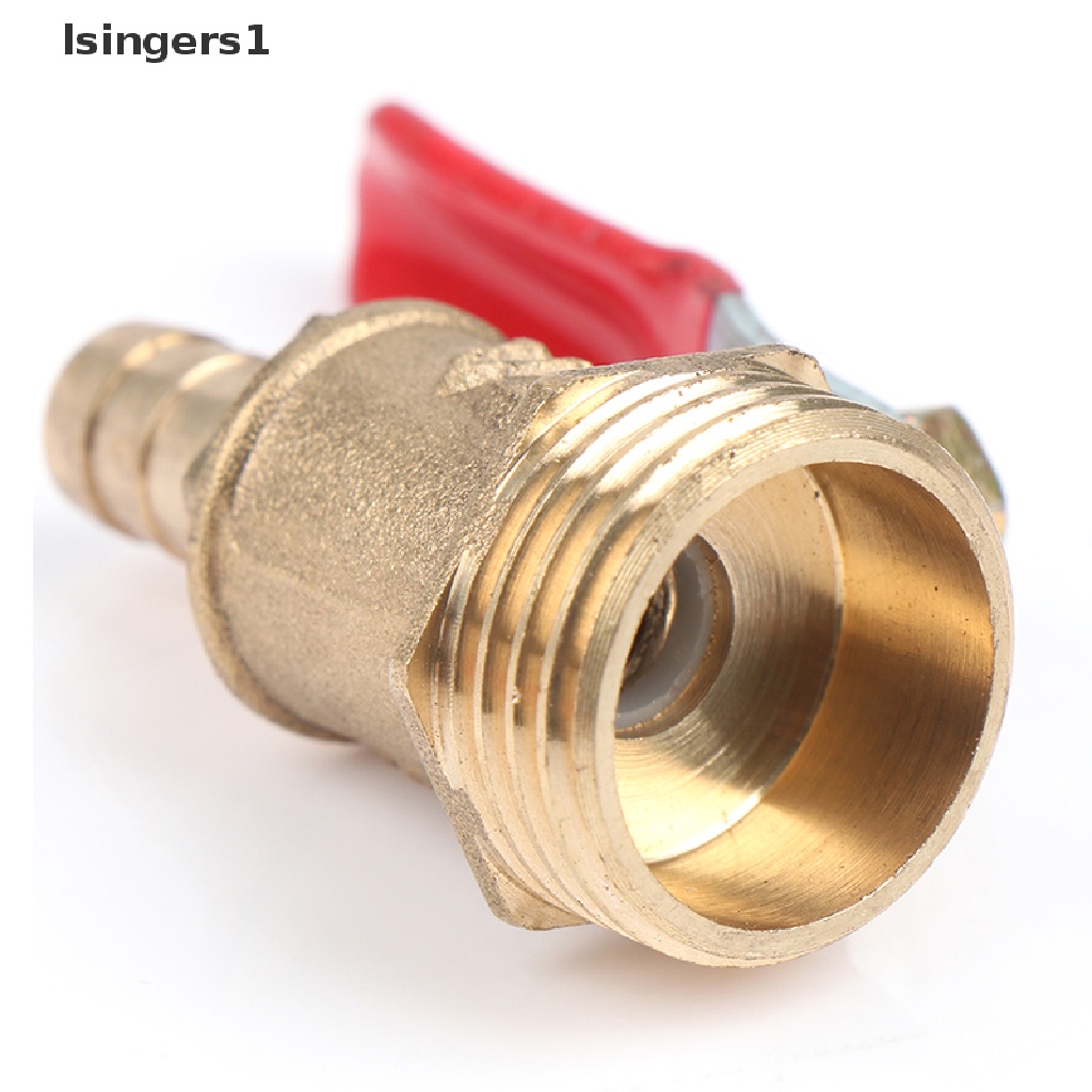 (lsingers1) Adapter Konektor Katup Bola Kuningan Male 1 / 4 &quot;3 / 8&quot; 1 / 2 &quot;BSP