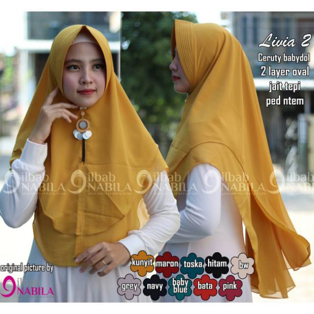 Khimar ori DC  printing gotik kalung Jilbab Syari Khimar terbaru 2019