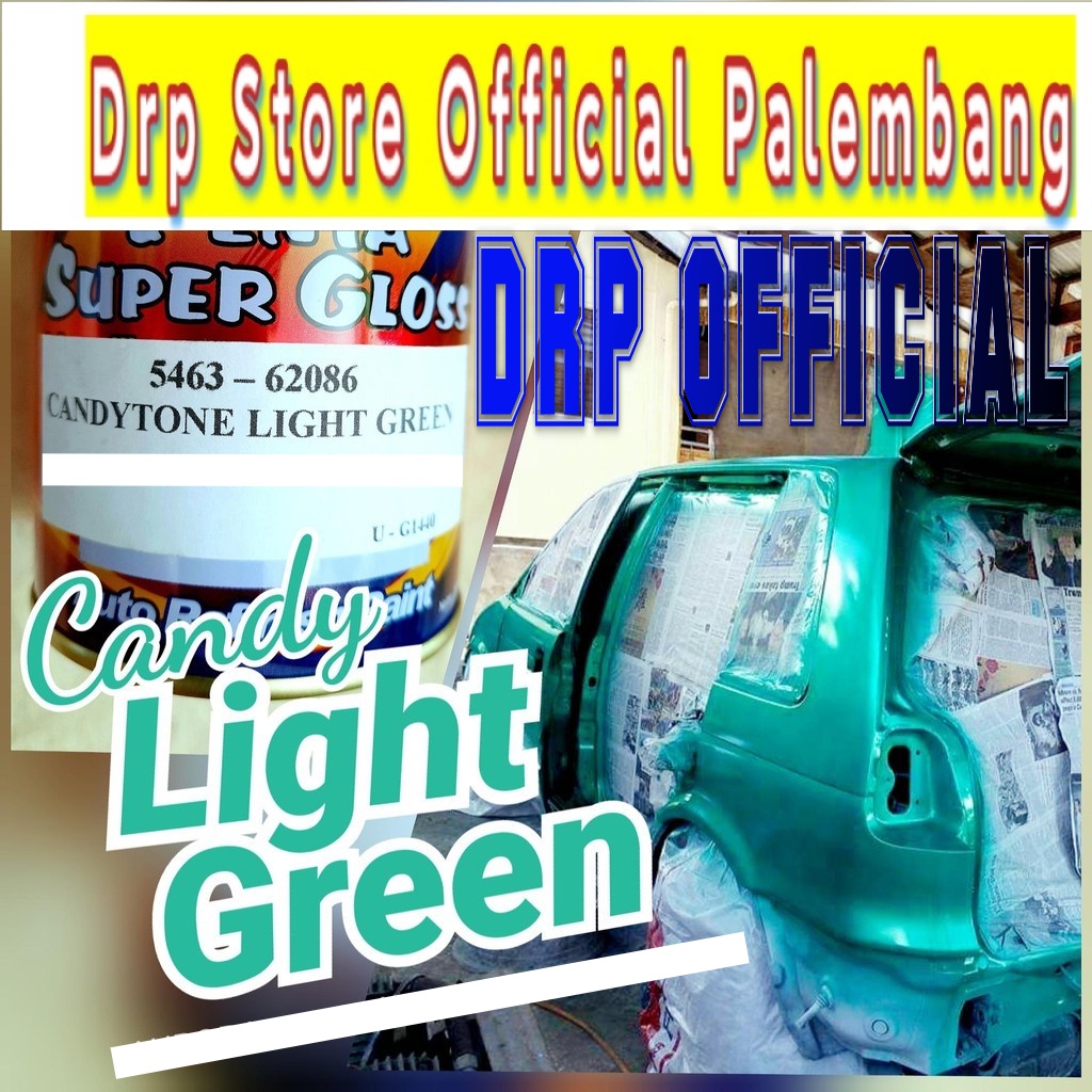 Cat Hijau Tosca Candy Tone Light Green Penta Super Gloss Candytone Gren Toska Transparan Candi Cendi