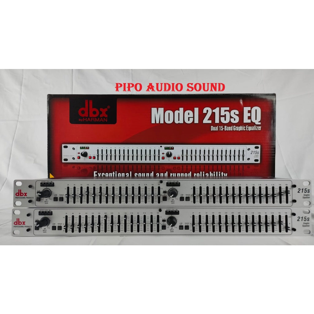 Equalizer DBX 215s / dbx 215s ( 2 x 15 Channel ) Silver / DBX 215 S