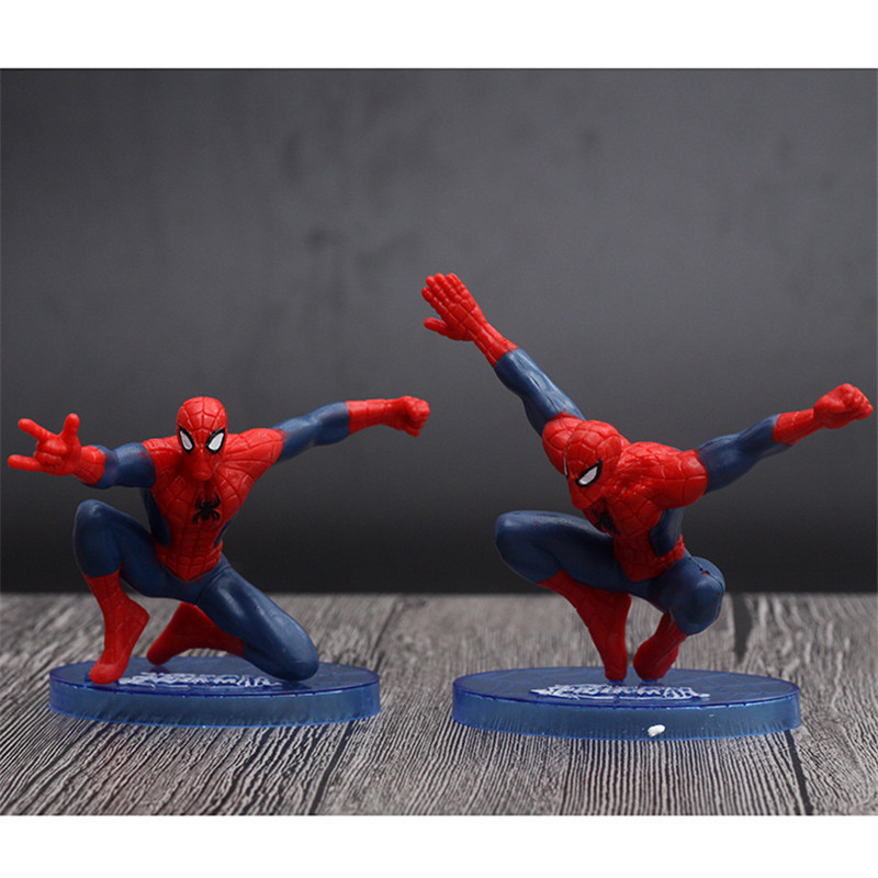 &lt;Available&gt; 7pcs/set Marvel The Avengers Spider Man Action Figures Spider Man Doll Model Toy Collectible Children Gifts