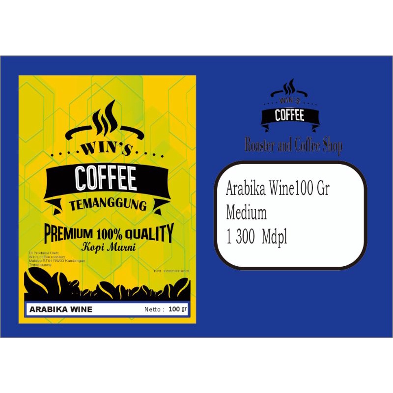 

arabika wine 100 gr premium