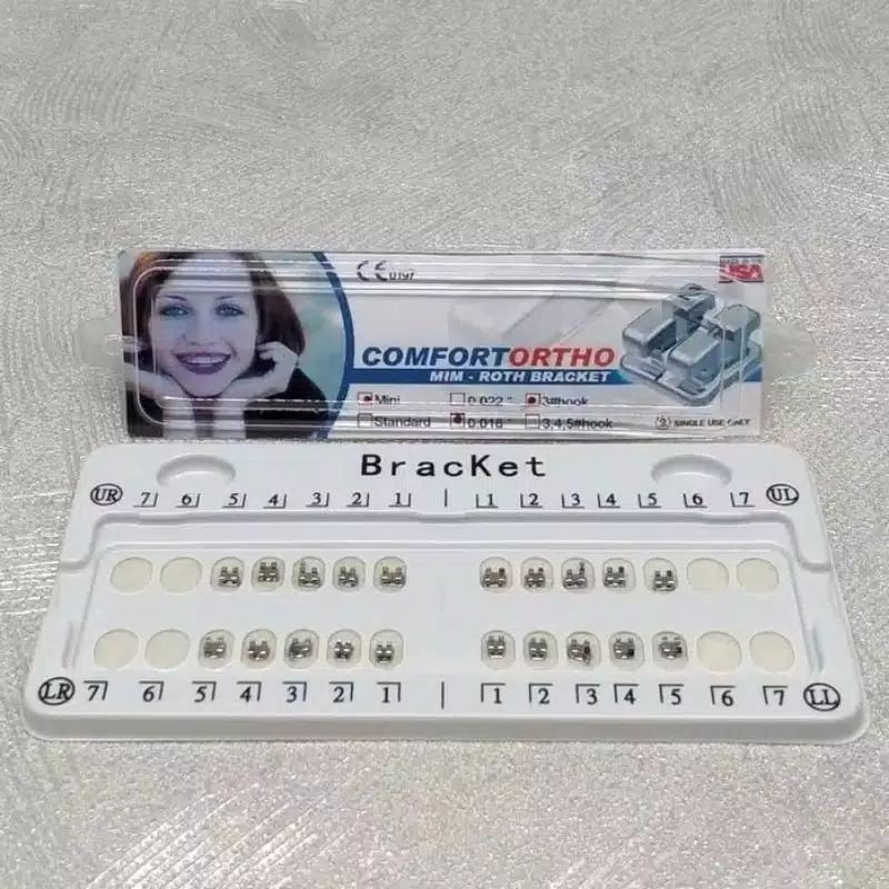 DENTAL BRACKET ROTH / BEHEL GIGI METAL ROTH 018 022 // BRACKET ORTHO COMFORT ROTH
