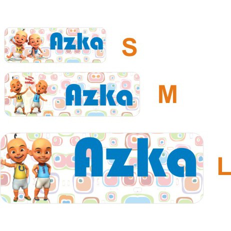 

STIKER LABEL NAMA WATERPROOF BASIC UPIN IPIN