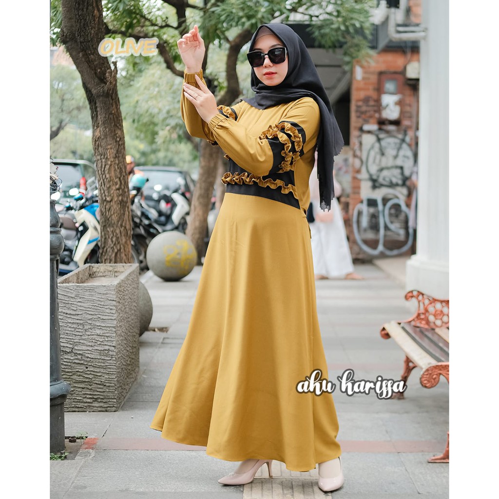 Gamis DESTIRA AKU KARISSA original Itycrepe new model full kancing