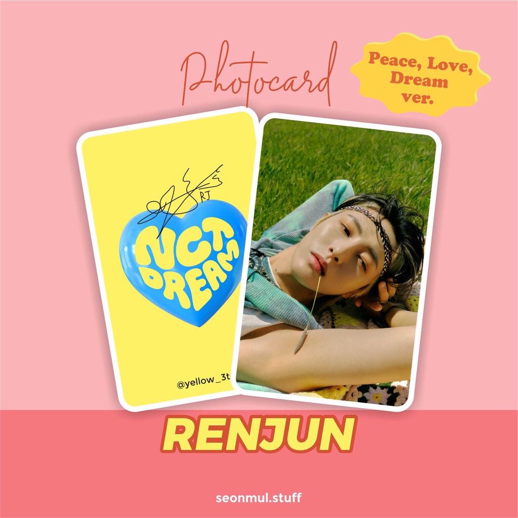 READY STOCK PHOTOCARD PC NCT DREAM HELLO FUTURE / NCT DREAM HELLO FUTURE (RENJUN)