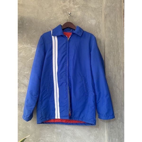 Vintage 1970 70s Avon Sporting Goods Fine Athletic Jacket Hockey And Softball  Zipper Lightning