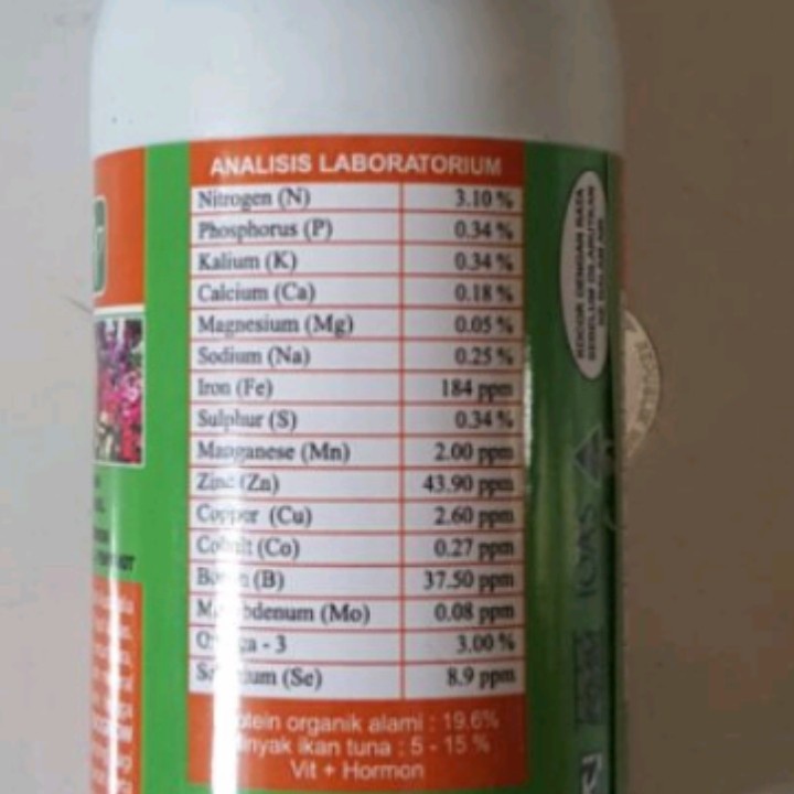 Pupuk Organik Cair Vitasampi 200ml Bio Gtow Complete