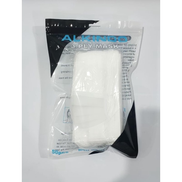 [ COD ] Masker EARLOOP 3PLY Isi 50PCS/BOX Disposable Protective FACE MASK Earloop 3 ply isi 50pcs MOUSON