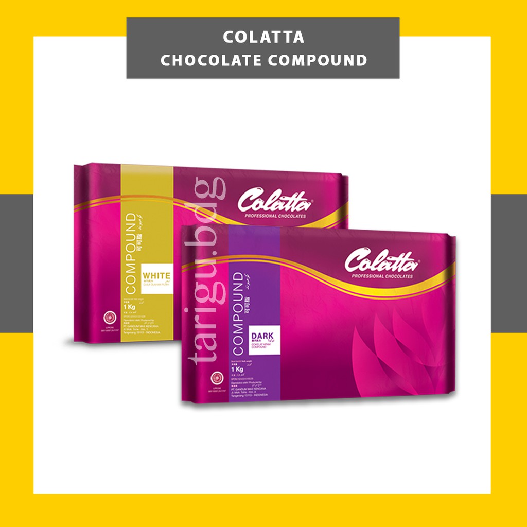 COLATTA DARK CHOCOLATE COMPOUND - DARK COKLAT BATANG - COKLAT BLOK - COKLAT PUTIH - DARK CHOCO ...