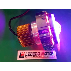 Proji Led Projektor Komplit Angel Eyes + Demon Eye Cahaya 3 mode