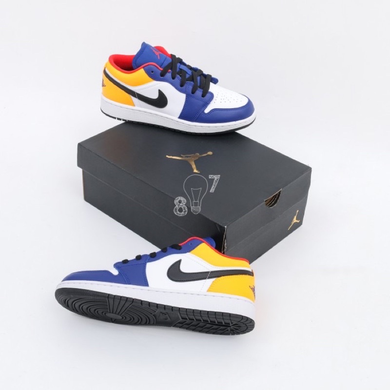 Air Jordan 1 Low Royal Blue Yellow GS Women