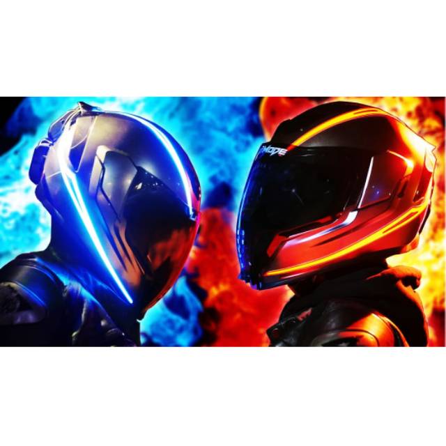 ✓LAMPU LED STRIP HELM LIGHT KIT OBAT GANTENG FREE 2 BATERAI AA + 3M.