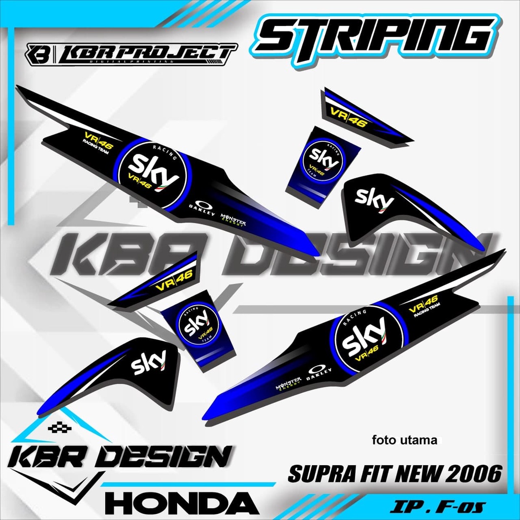 (COD) STICKER STRIPING SUPRA FIT NEW - STICKER STRIPING SUPRA FIT NEW.05 SUPRA FIT NEW / FIT X / FIT