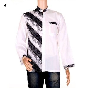 Baju Koko Luqman Lengan Panjang Motif 4