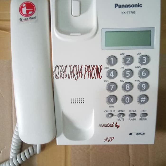 pesawat PANASONIC caller ID KX-T7703 seken+Kabel 5 meter