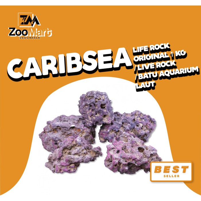 CaribSea Life Rock Original 1 Kg / Live Rock / batu aquarium laut
