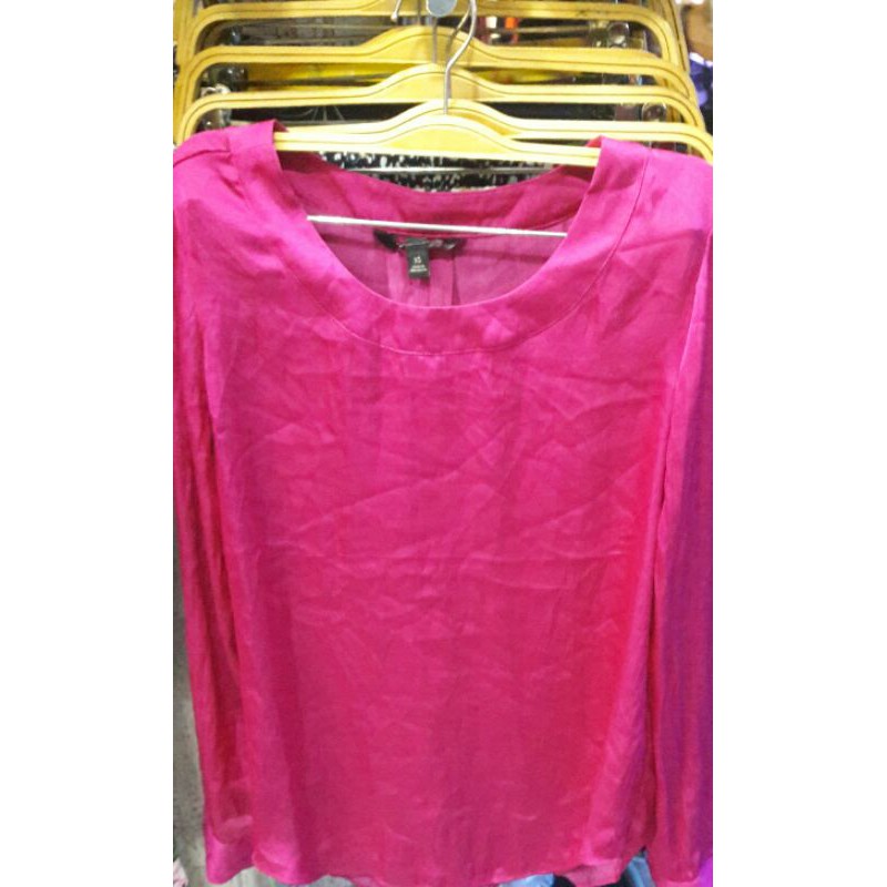 BANANA REPUBLIK SOFT SATIN BLOUSE WANITA Original Branded