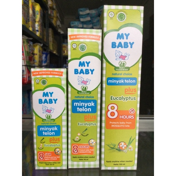 MY BABY MINYAK TELON PLUS EUCALYPTUS 150ML / MINYAK TELON MY BABY 145/ 150ML/ MINYAK TELON MY BABY