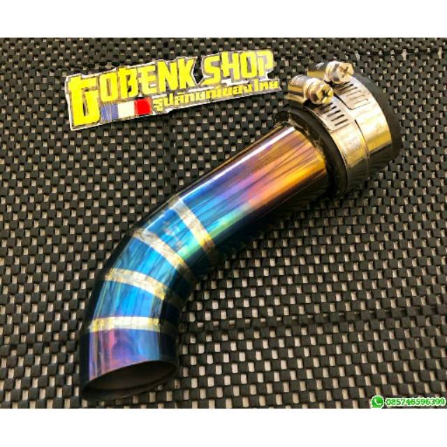 Pipa Air intake Twotone Stainless Beat Scoopy Vario 110 injeksi