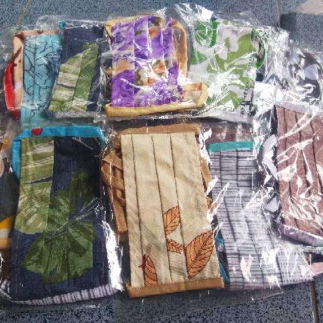 Medan Termurah Habiskan stok Motif Tali panjang Masker Katun Murah