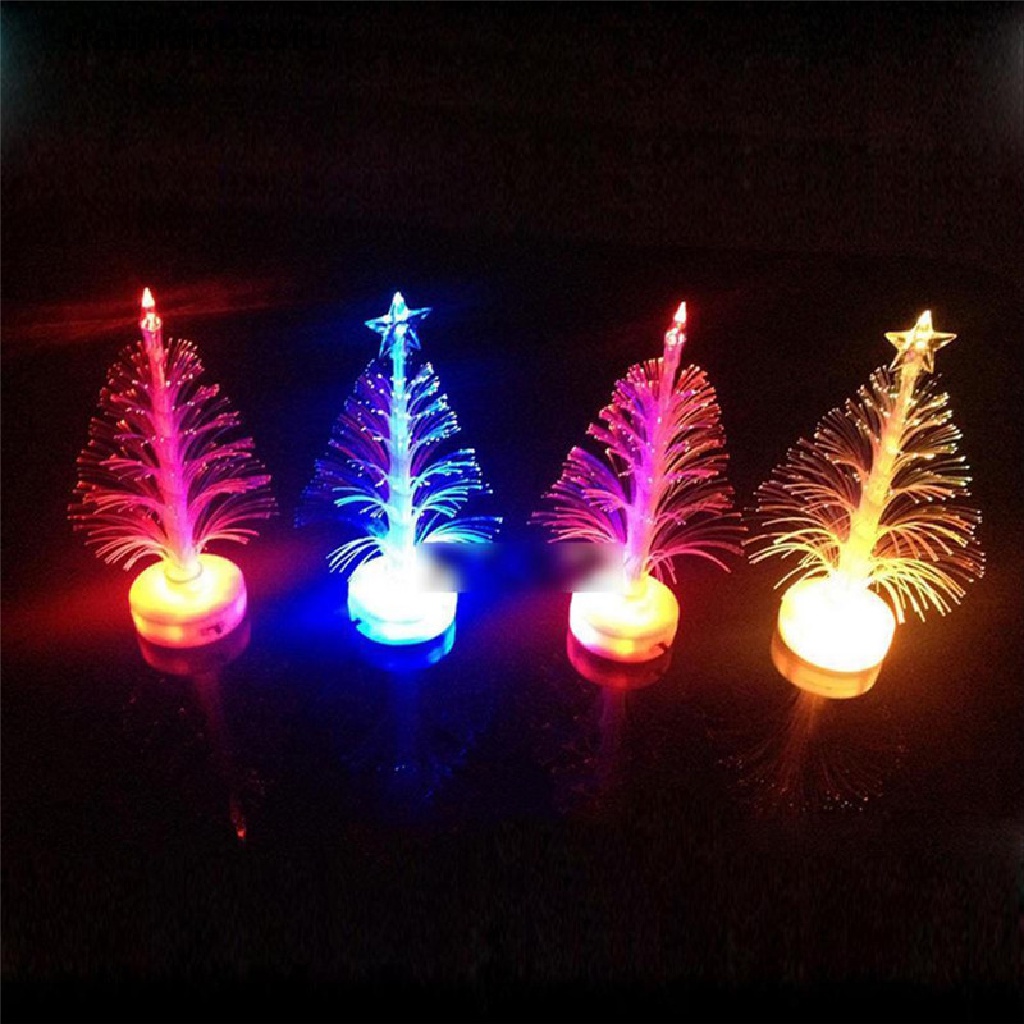 [tiantianbaofu] Colorful LED Fiber Optic Nightlight Christmas Tree Lamp Light Children Xmas Gift Boutique