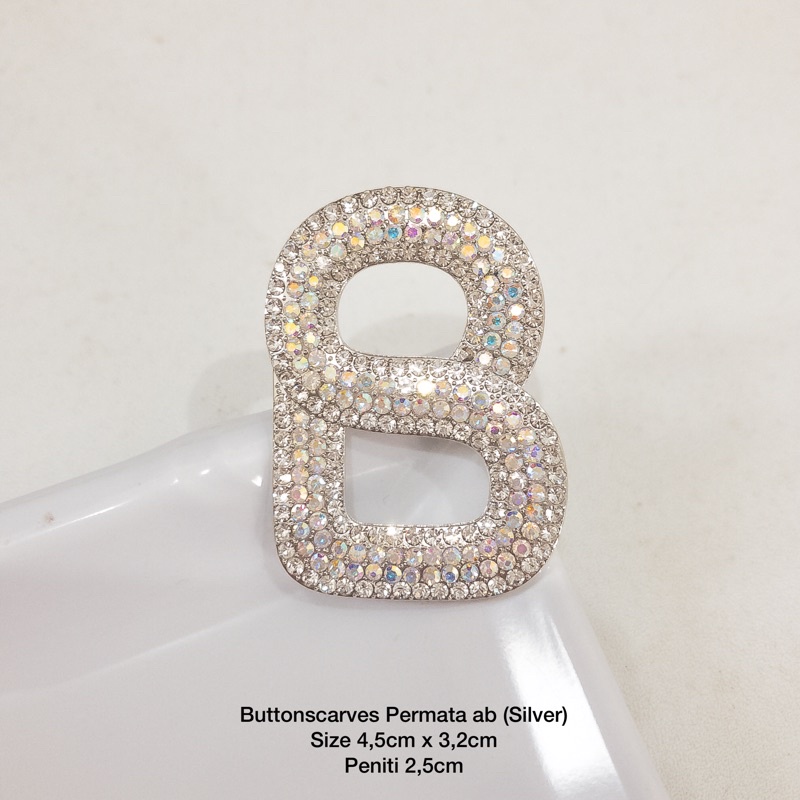 BROS BUTTONSCARVES KW (PART 2) BROS B-Permata ab silver