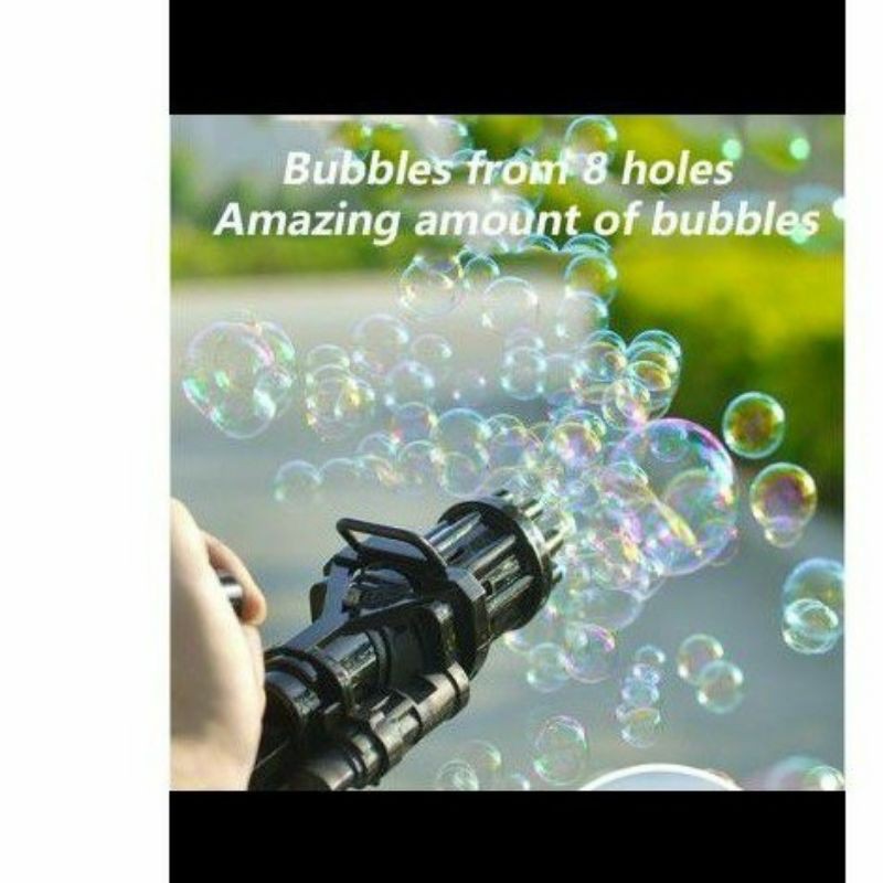 Mainan tembakan bubble anak anak bubble machine  gune