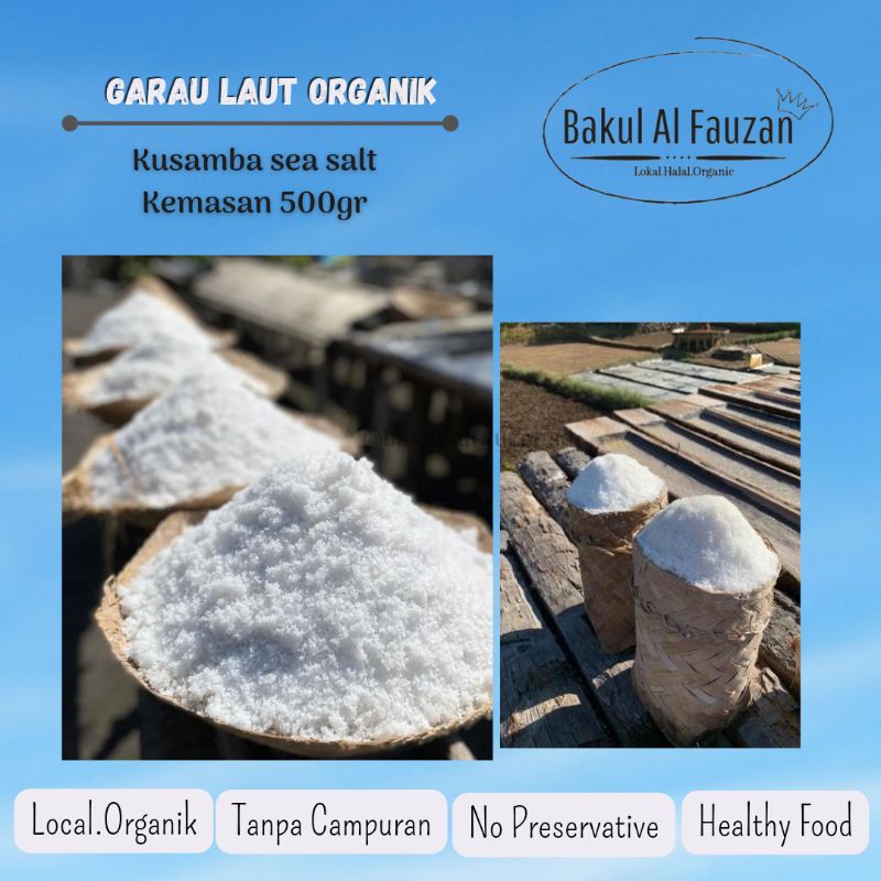 

Seasalt Kusamba Bali 500gr | Garam Kusamba, Tejakula Bali | Garam Organik Sehat, Produk Lokal | Banjarmasin